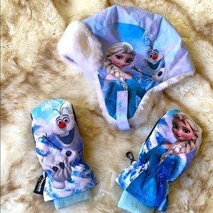 Disney H&M set hat and gloves scarf for kids